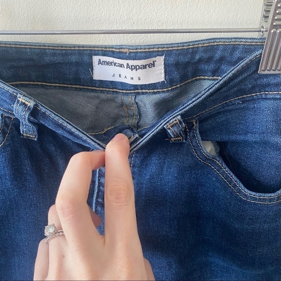 AMERICAN Apparel Medium Wash High Waisted Pencil Jean Sz 29 - Picture 4 of 10